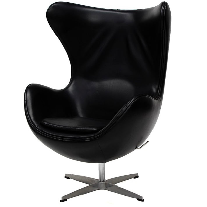 Sillon Egg Piel - Negro