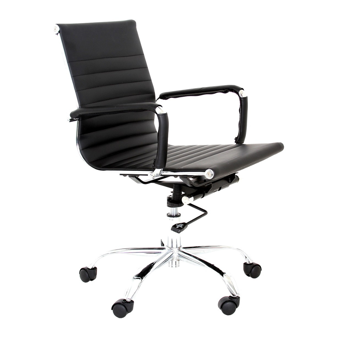 Silla de Oficina Ares Low Eco - Negro